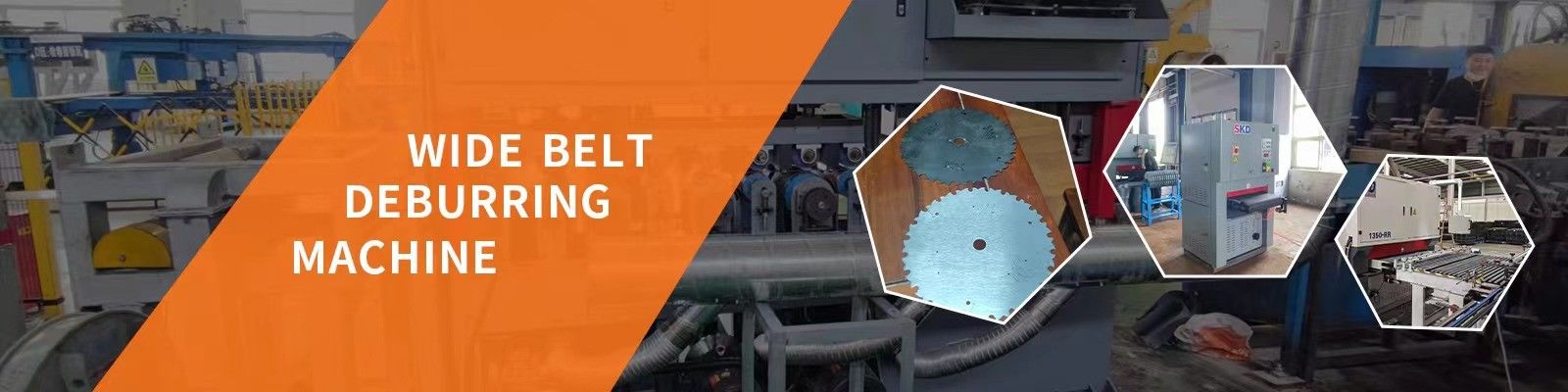 Máy chà nhám đai kim loại rộng