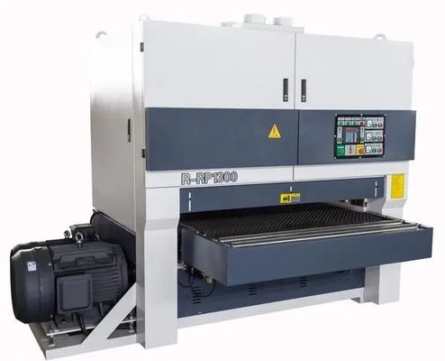 Wide Belt Sheet Metal Edge Deburring Machine 1 Head With Control Panel